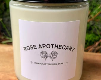 Rose Apothecary . Rosebud Motel Candle: Schitt's Creek Inspired Coconut Wax Candle
