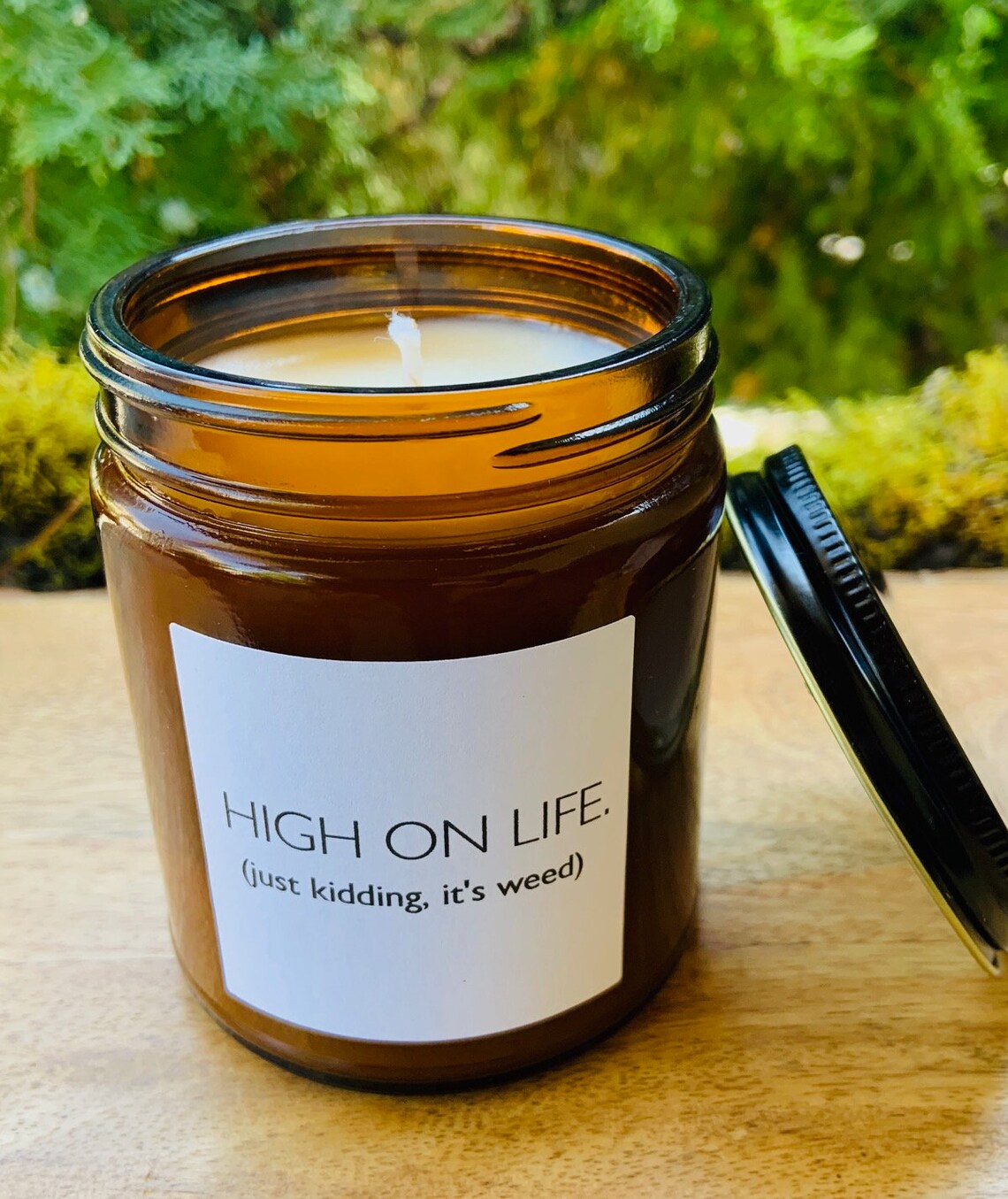 Hemp Candle . Cannabis Candle . Pot Scented Candle. . Pure Soy Etsy