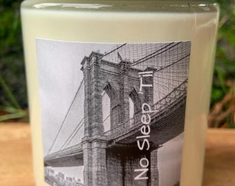 Beastie Boys Candle .  No Sleep til Brooklyn . Coconut Wax Candle . White Claw .