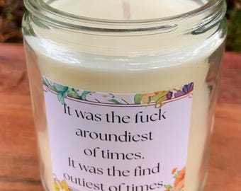 FAFO . F*ck Around and Find Out . Coconut Wax . 8 oz Amber Jar