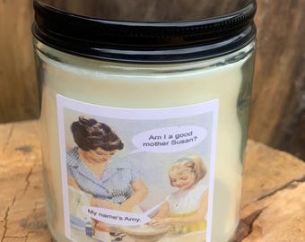 Am I a Good Mother . Mom .  Mother's Day . Coconut Wax .  Amber Jar .