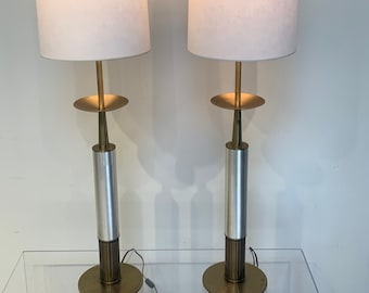 Elegant Table Lamps Pair, Mid Century Modern style of Tommi Parzinger