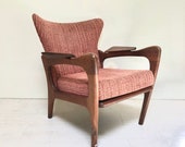 Original Mid-Century Modern Adrian Pearsall Low Wing Chair for Craft Associates