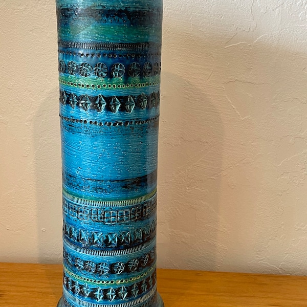 Aldo Londi for Bitossi Rimini Blu Ceramic Vase