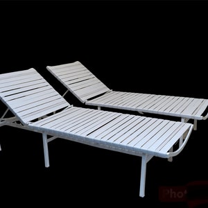 Pair of Brown Jordan Regent Chaise Lounge Chairs | Mid Century Outdoor Patio Furniture