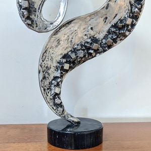 Abstract Brutalist Cast Aluminum Sculpture in the Style of Curtis Jere image 7