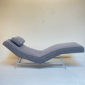 Milo Baughman Fred Chaise for Thayer Coggin Armless Lounge Chair Mid Century Modern vintage seating image 1