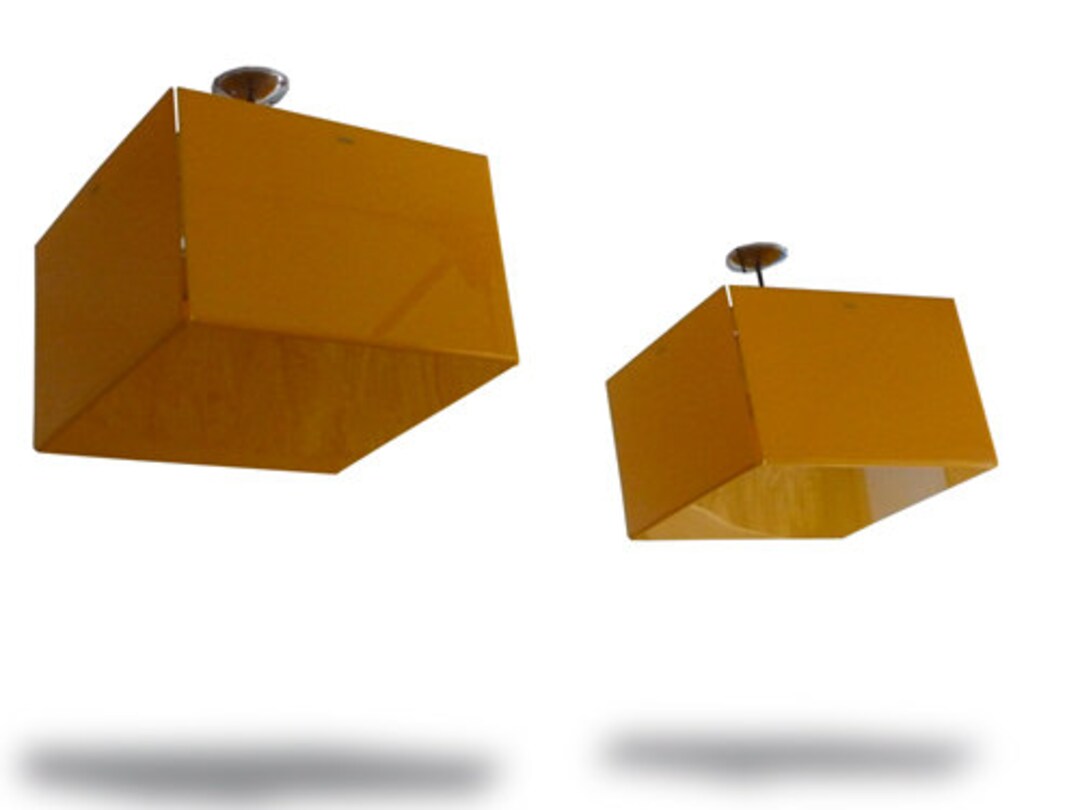 Pair of Large Acrylic Lights Mod Hanging Lights 1960s Etsy