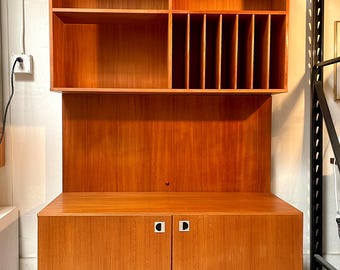 1960s Teak Entertainment Media Center by Hammel Mobelfabrik