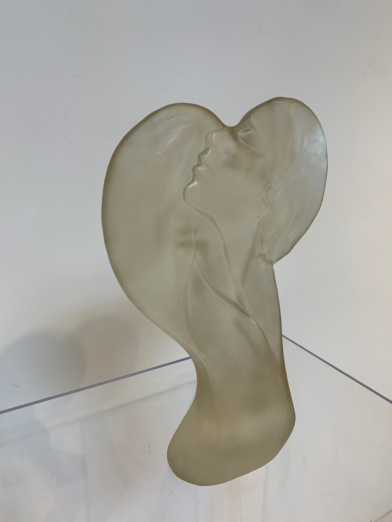 Vintage Art Deco Lovers Lucite Sculpture by Mirage Ltd Bohemia New York