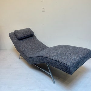 Milo Baughman Fred Chaise for Thayer Coggin Armless Lounge Chair Mid Century Modern vintage seating image 4