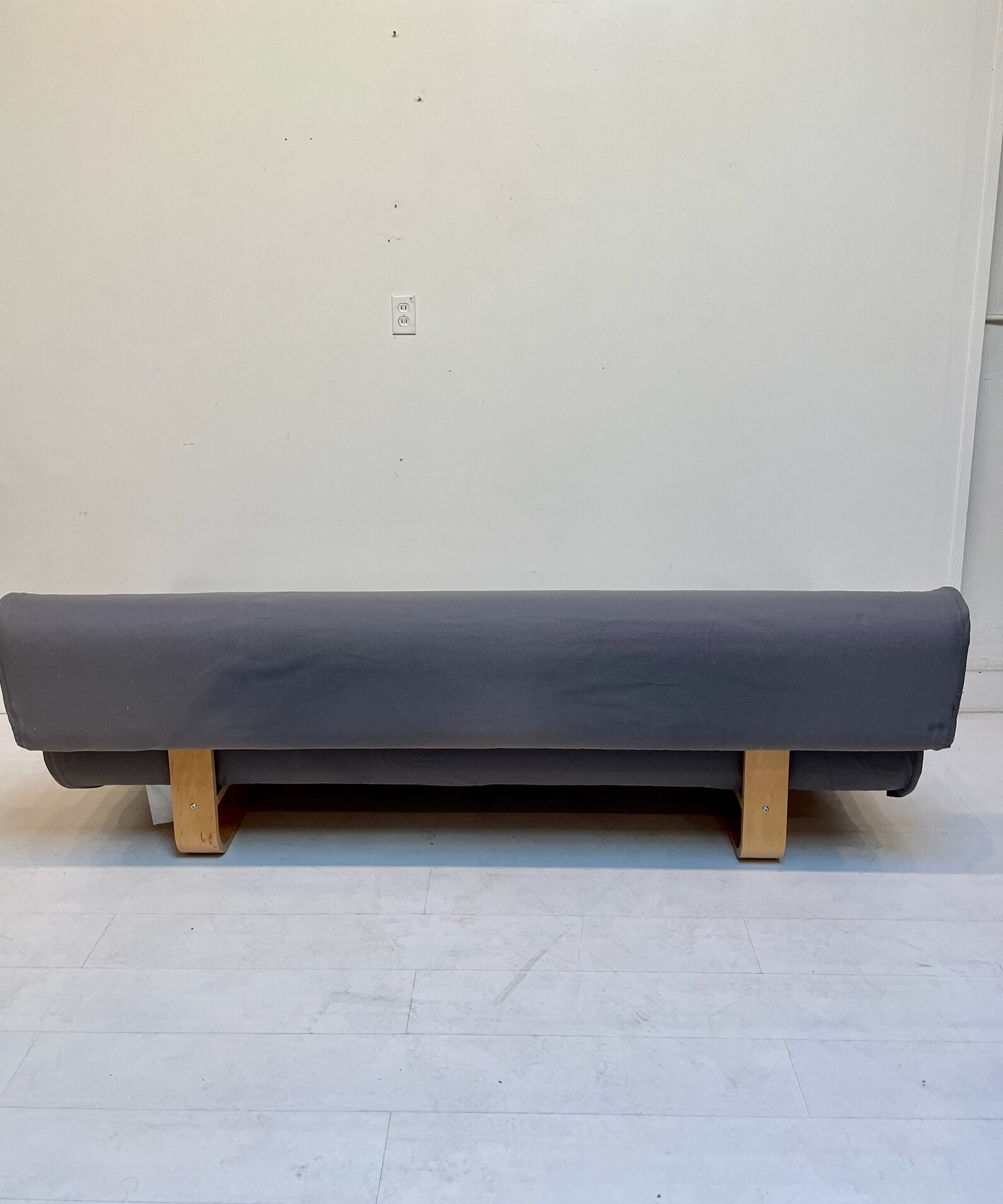 Vintage IKEA allerum Sofa Bed With Gray Slipcover and Throw Pillows Etsy