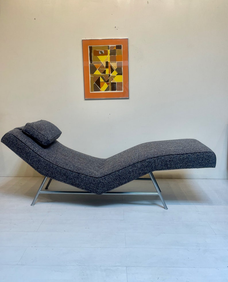 Milo Baughman Fred Chaise for Thayer Coggin Armless Lounge Chair Mid Century Modern vintage seating image 2