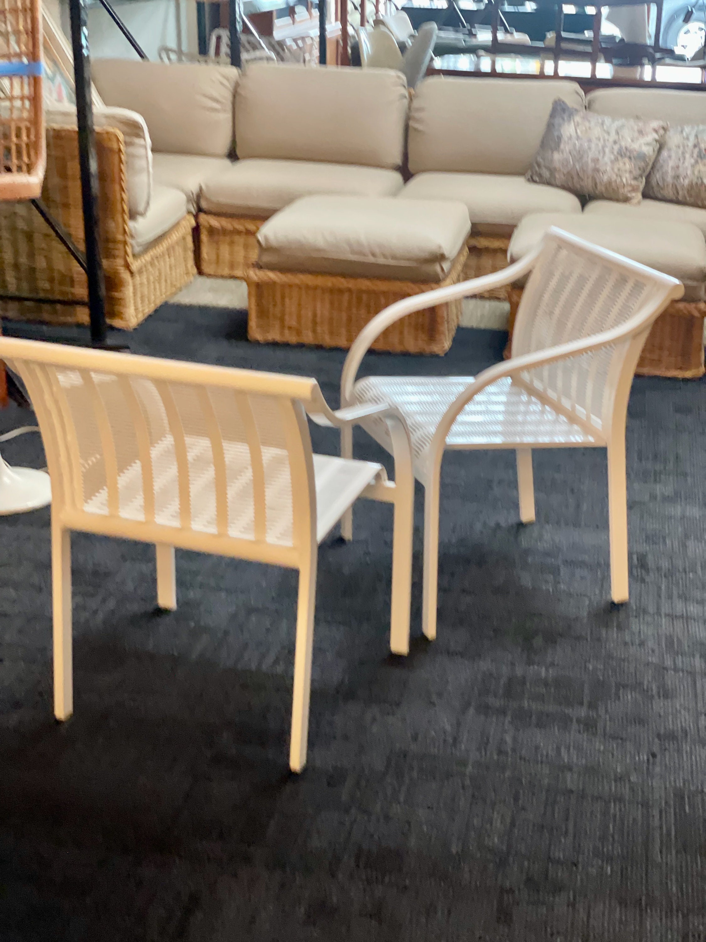 Tropitone Vintage Aluminum Patio Chairs PAIR Etsy