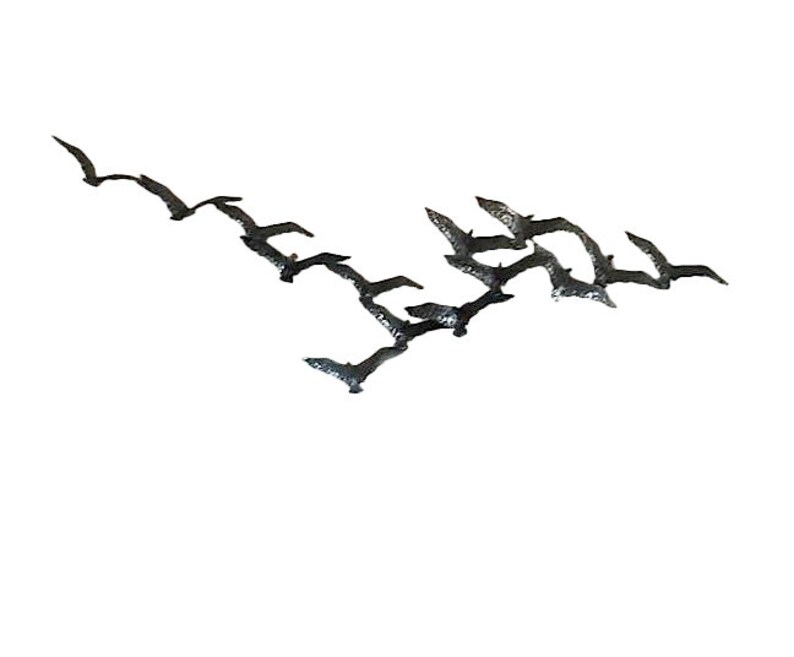 Vintage Signed Curtis Jere Birds In Flight Wall Sculpture - C Jere Birds Flying Wall Sculpture Vintage Signed Curtis Jere Birds In Flight Wall Sculpture - C Jere Birds Flying Wall Sculpture