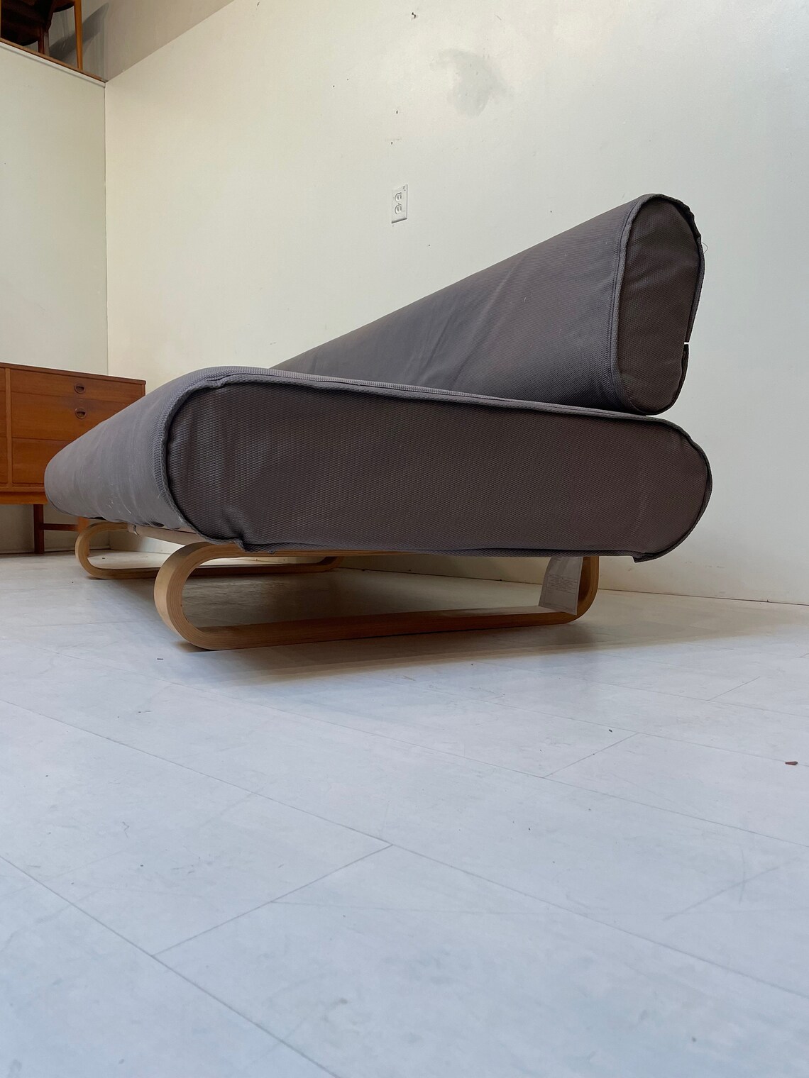 Vintage IKEA allerum Sofa Bed With Gray Slipcover and Throw Etsy