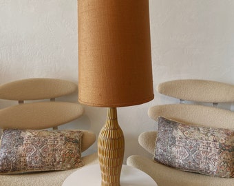 RARE Raymor Pottery Ceramic Lamp, with Beautiful Design, Colors - Mid-Century Italian