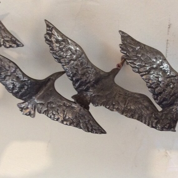 Vintage Signed Curtis Jere Birds In Flight Wall Sculpture - C Jere Birds Flying Wall Sculpture Vintage Signed Curtis Jere Birds In Flight Wall Sculpture - C Jere Birds Flying Wall Sculpture