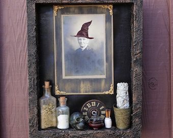 The Good Witch - Found Object Assemblage Art Shadowbox