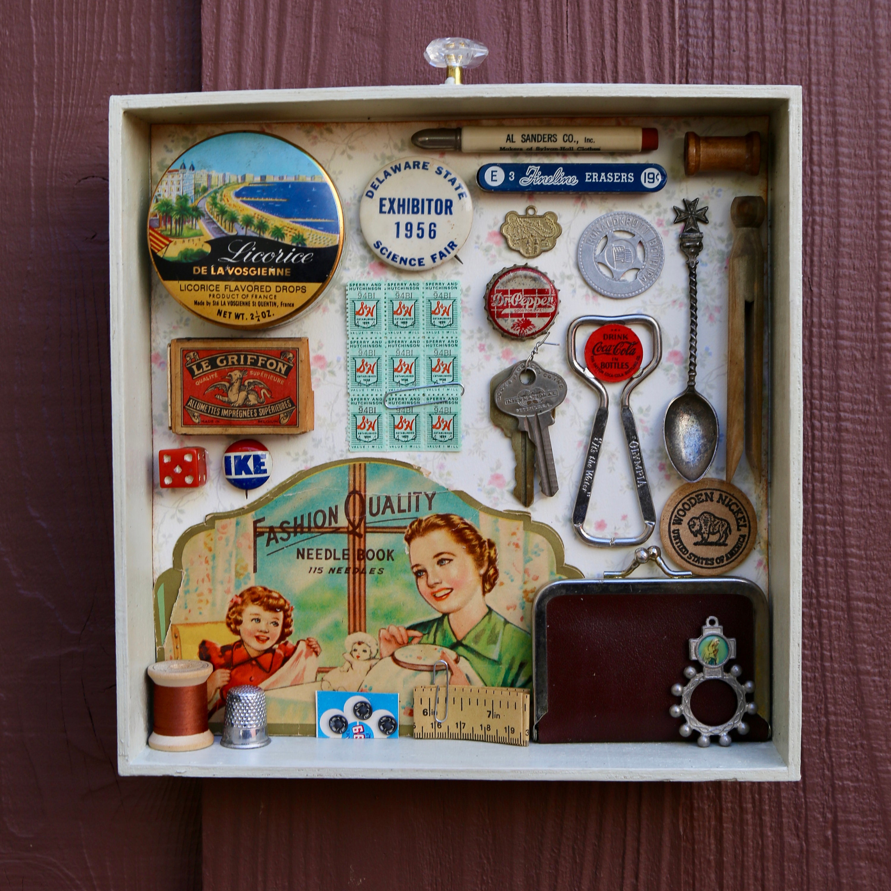 Grandma S Kitchen Drawer Found Object Assemblage Etsy