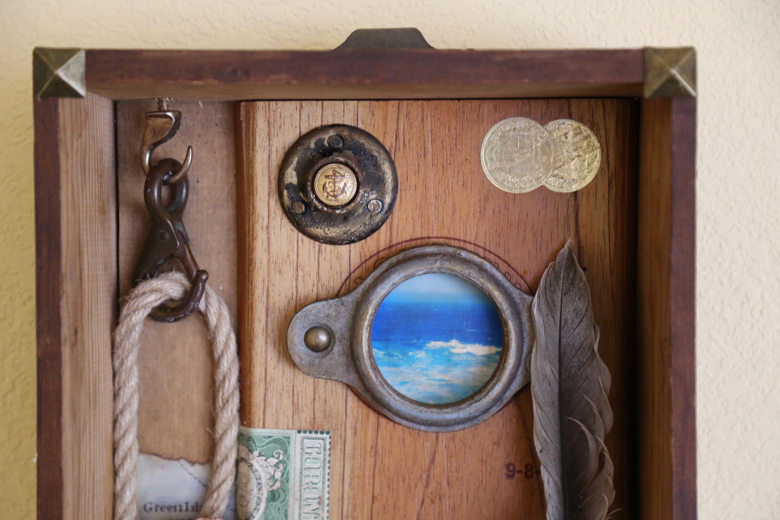The Sailors Shelf Found Object Assemblage Art Box Etsy
