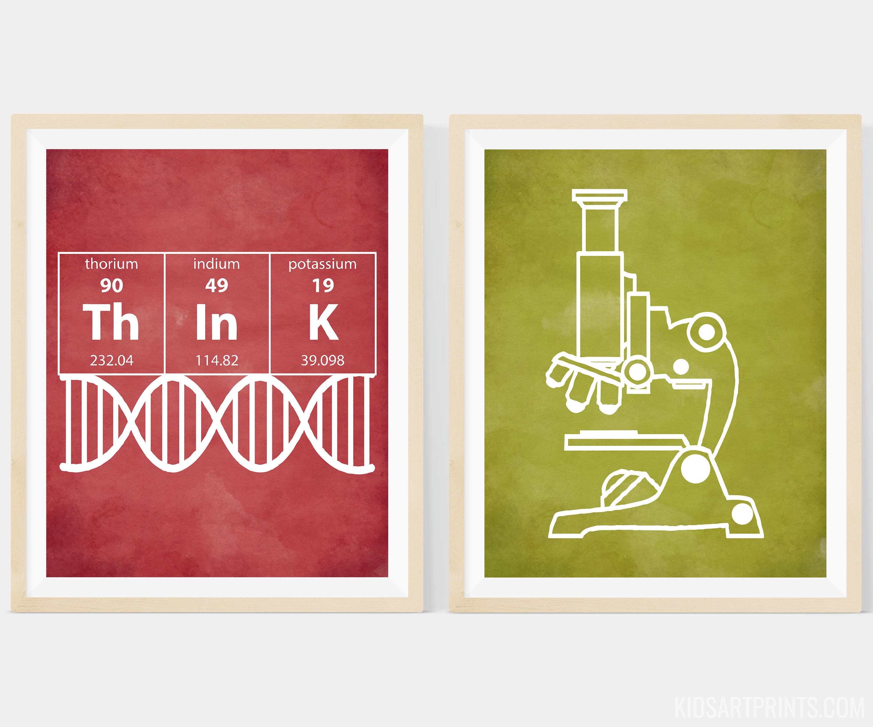 Science Poster Science Classroom set of 2 8x10 Instant | Etsy