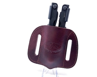Barsony Leather Multi-Tool Pancake Sheath