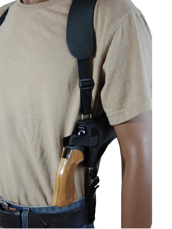 thumbnail interactive-video image 1 of Handmade Brown Leather Shoulder Holster – Fits S&W Model 686+ 2.5in .357 Magnum Right Hand 1 of 1
