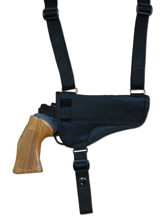 新しいサイズの水平クロスハーネスガンショルダーホルスター、4インチ