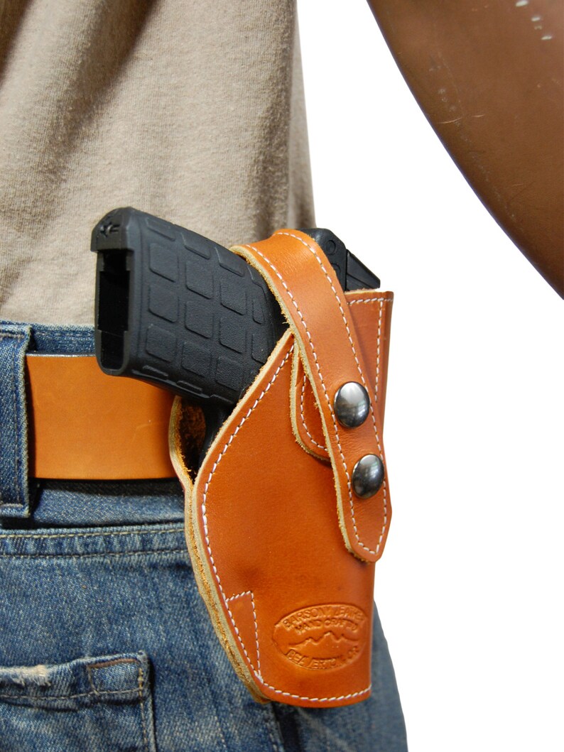 Single Holster with Belt Adult Tan Faux Leather main image 1