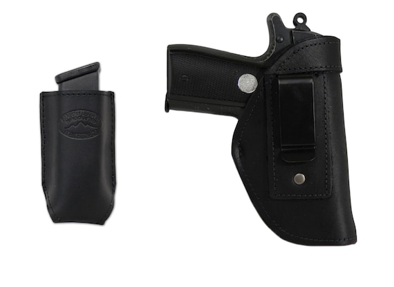 Mag Pouch SIG Walther 380 Ultra Compact New Barsony Brown Leather IWB Holster