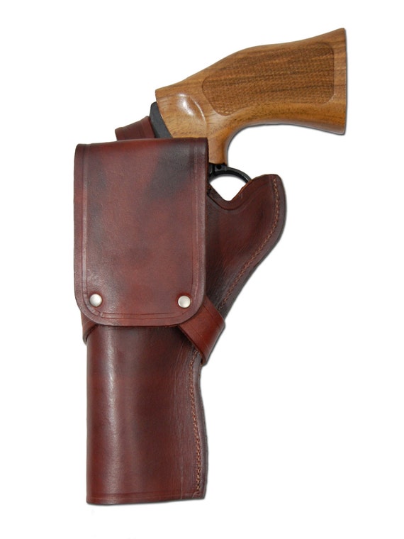 Holster Vega Pour Revolver 4 Pouces - Neuf, Cuir, Droitier