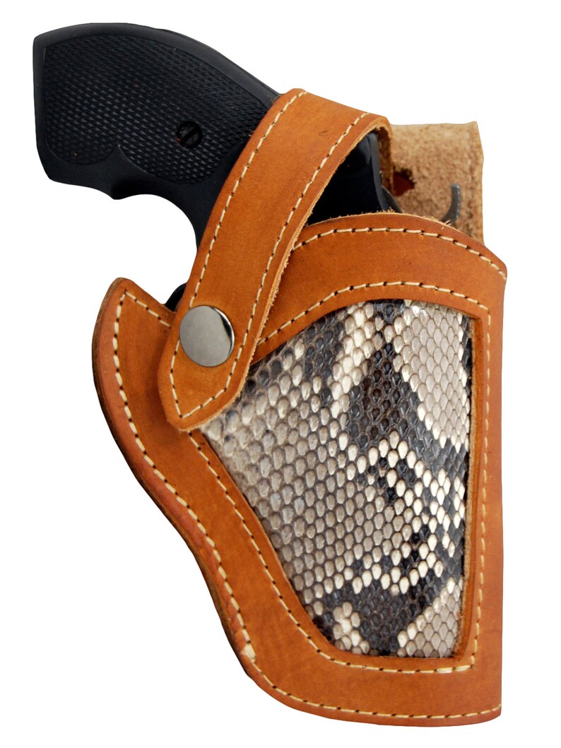 New Barsony Tan Leather Pancake Holster Charter Arms 2" Snub Nose Revolver