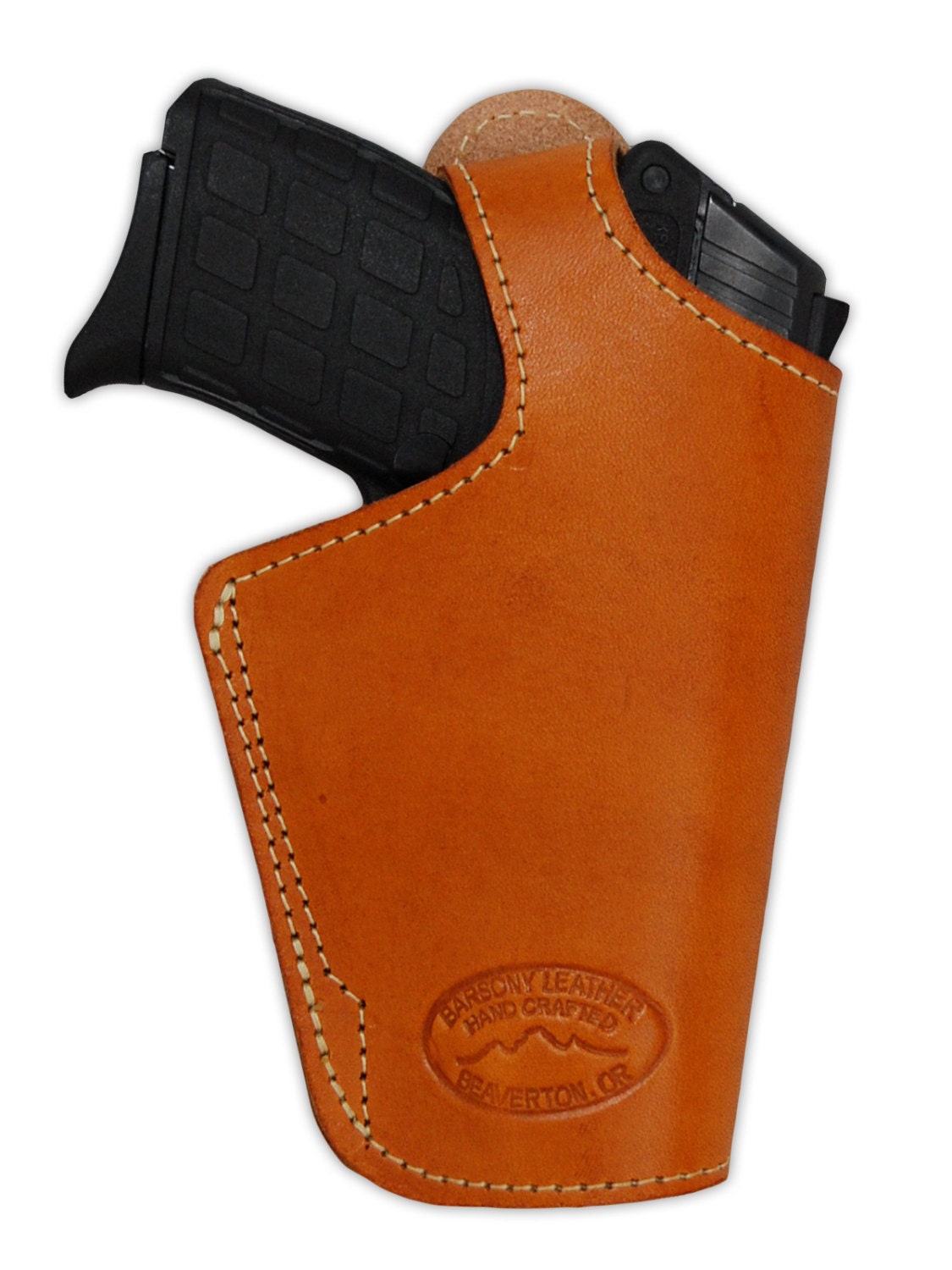 Barsony Desert Sand Belt Clip Holster For 4" Revolvers Size 8 Right