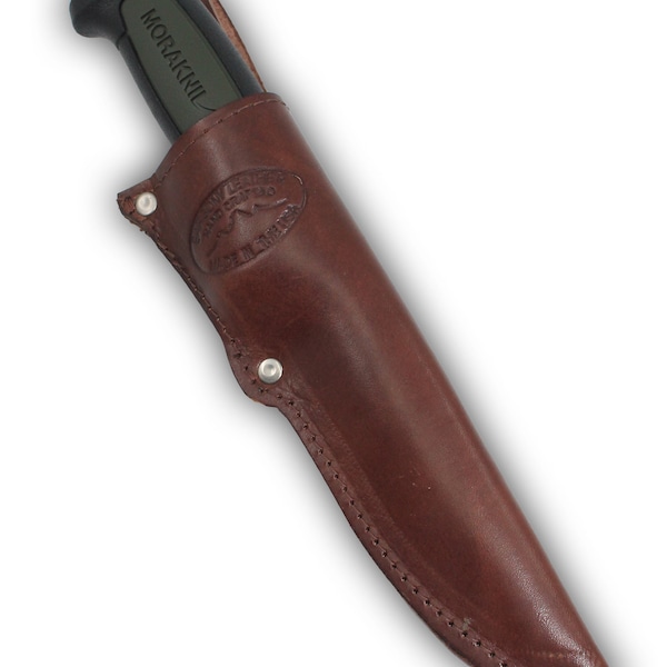 Barsony Leather Knife Sheath for Mora Knives