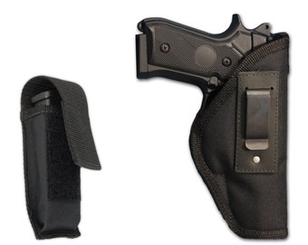 New Inside the Waistband Holster + Mag Pouch for Full Size 9mm .40 .45 Pistols (#C67-32)