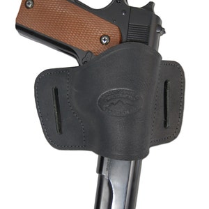 Ceinture Porte-pistolet Cuir Noir – Taille Max 71,1 Cm – Modèle B68 – Occasion UK