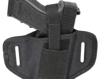 Neu 6 Positionen beidhändig tragbar Pfannkuchenhalfter für volle Größe 9mm 40 45 (#33)