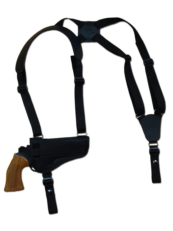 新しいサイズの水平クロスハーネスガンショルダーホルスター、4インチ
