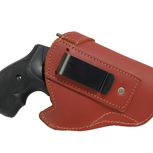 New Sizes Burgundy Leather Inside the Waistband Holster for 2&quot; Snub Nose .38 .357 Revolvers (#68-8BU-2)