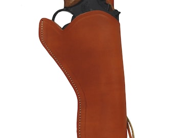 Kabura rewolwerowa Saddle Tan Leather, styl 49er OWB, lufa 6"
