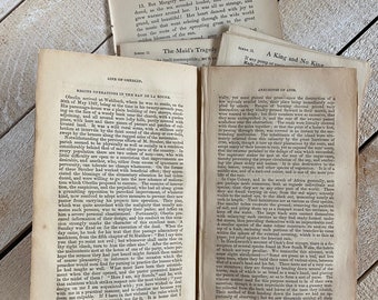 Vintage Book Pages