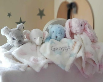 personalised teddy blanket