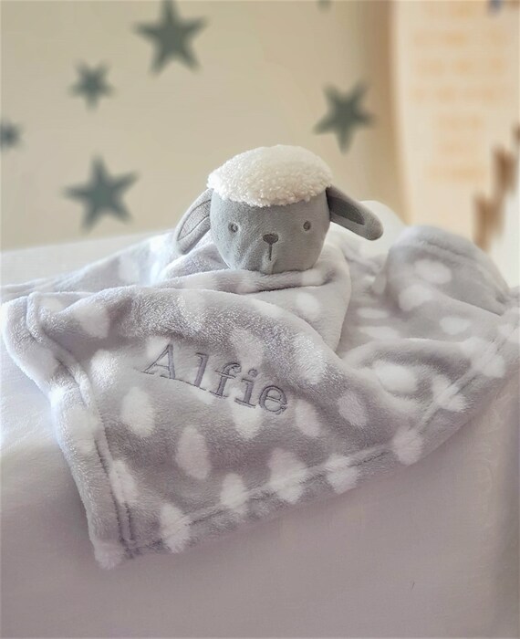 Personalised Baby Comforters Baby Blankets Sheep Blankets Etsy