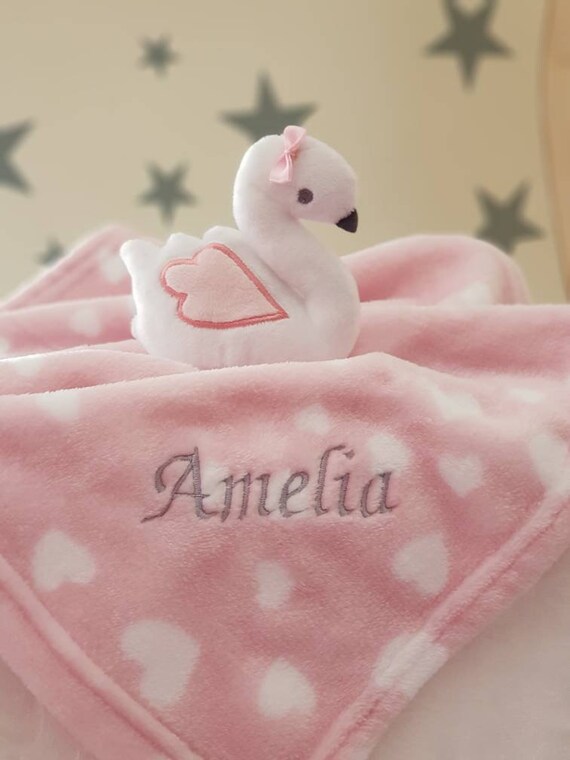 swan baby comforter