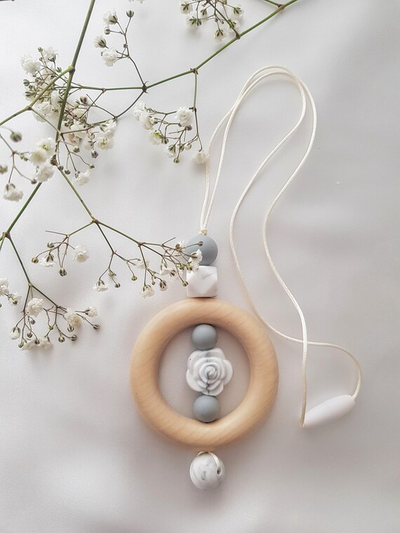 teething bead necklace for baby