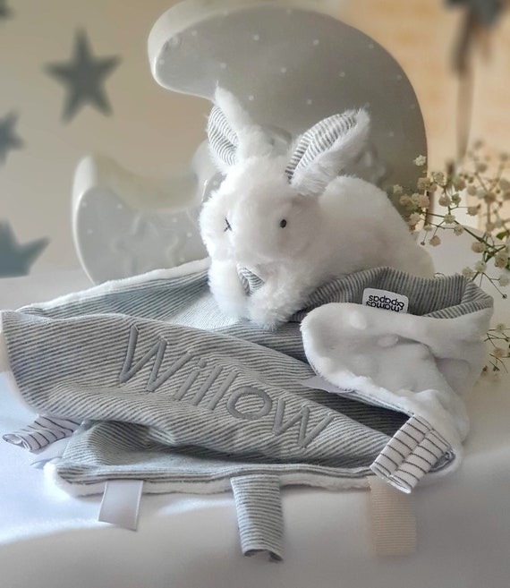 grey bunny comforter