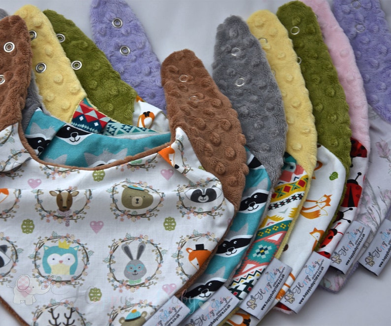 Warm ScarfBaby BandanaBandana BibMinky BibDrool BibsBaby BandanaBaby ShawlRevesible BandanaBaby Accessories WOODLAND ANIMALS
