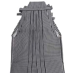 Men’s Hakama, Japanese Hakama, Kimono Pants, Kimono Mens Pants, Kimono Skirts, Striped Hakama, Black Silver Stripe Hakama