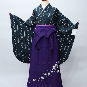 Furisode Kimono & Hakama Jyuban Furisode Green Womens - Etsy